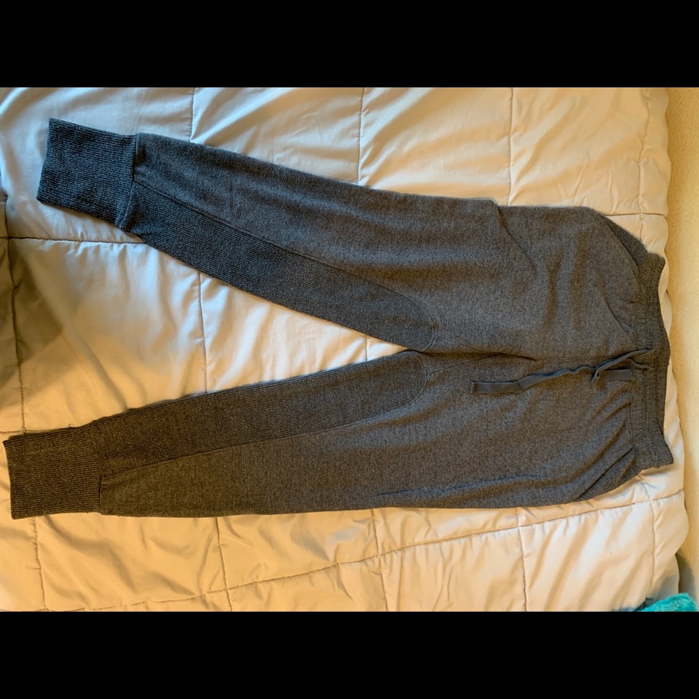 gray joggers